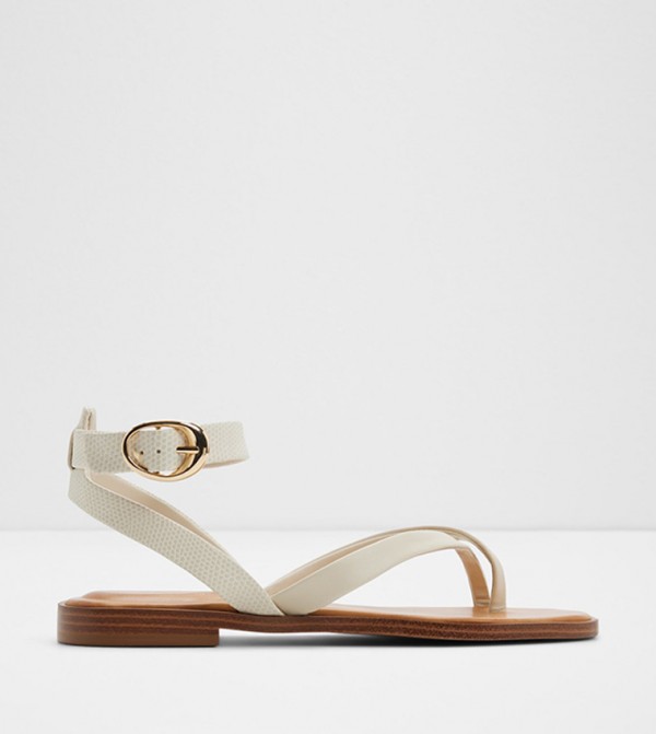 DARESSI Ankle Strap Flat Sandals