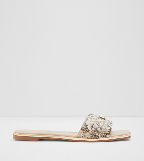 Darine Square Toe Flat Sandals-Flex Collections 