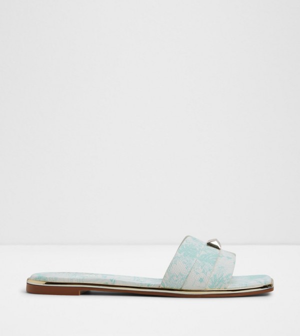 DARINE Patterned Flat Sandals
