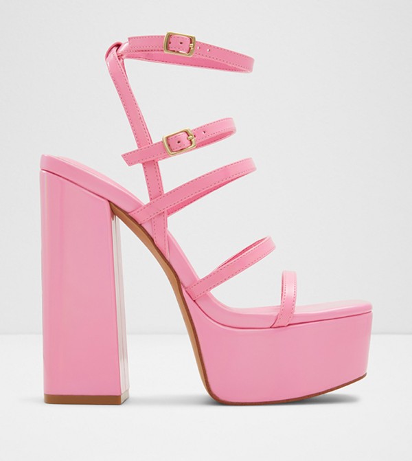 DARLING Strap Detail Platform Heels