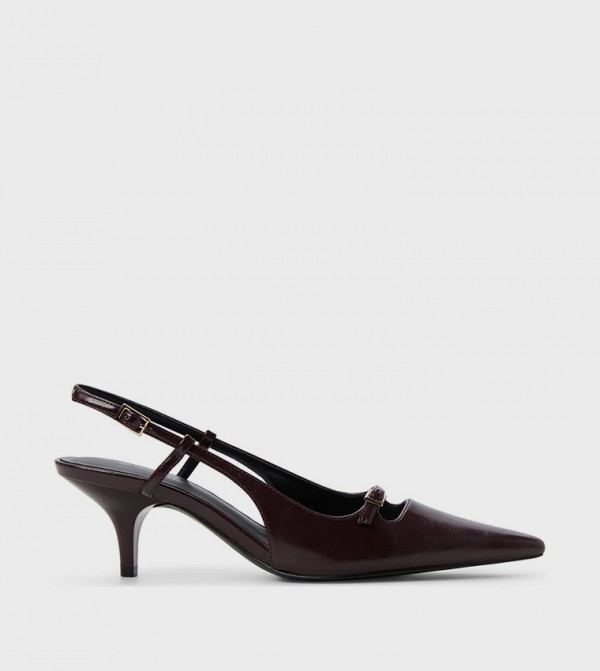 DARLINGG Pointed Toe Slingback Pumps
