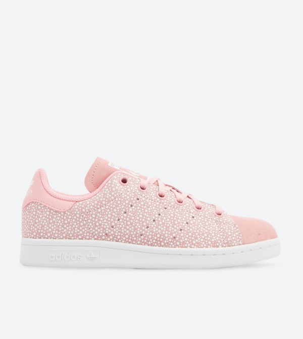 Buy Adidas Originals Stan Smith Lace Up Closure Sneakers Pink