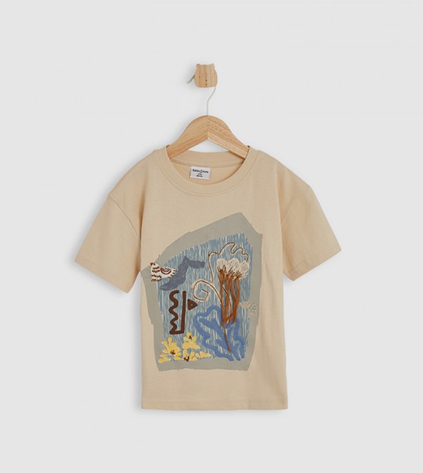 Embroidered Short Sleeves T-Shirt