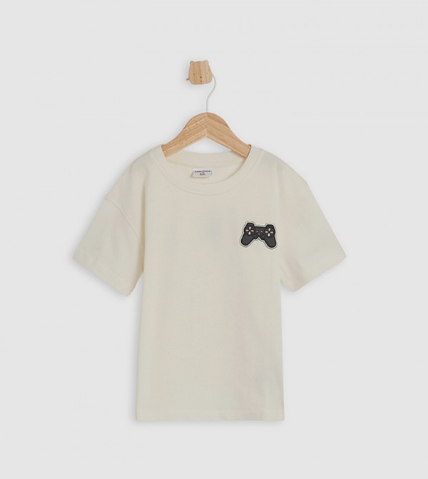 Badge Detail Short Sleeves T-Shirt