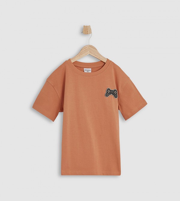 Badge Detail Short Sleeves T-Shirt