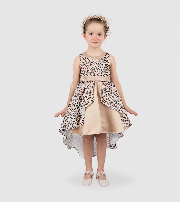 Amy Leopard Patterned Party Dress