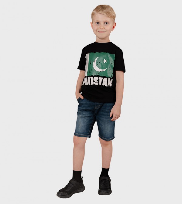 Pakistan Flag Printed Short Sleeves T-Shirt