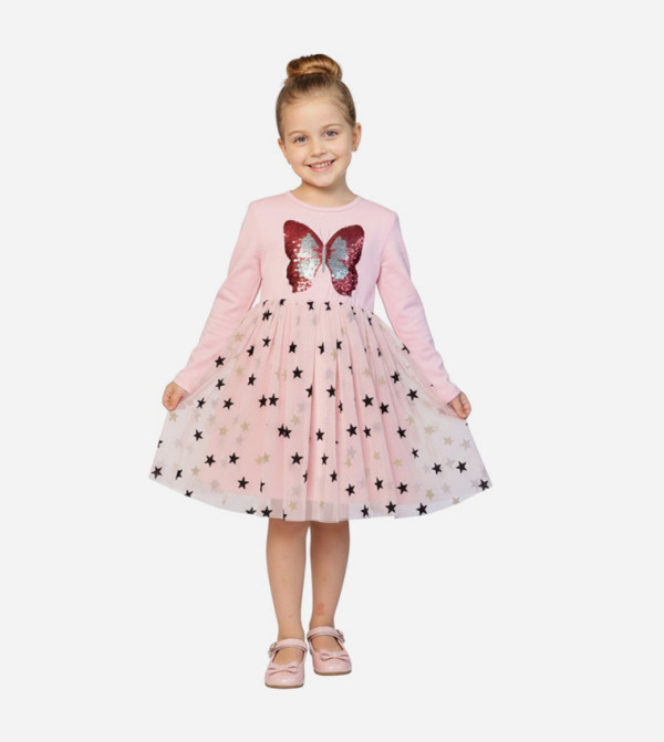 Butterfly and Stars Casual Dress