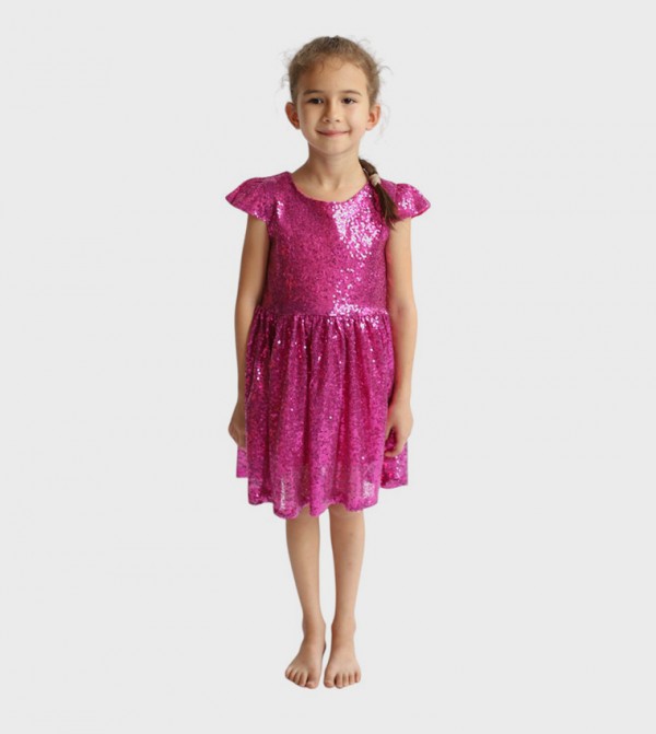 Beads Glitter Midi Dress