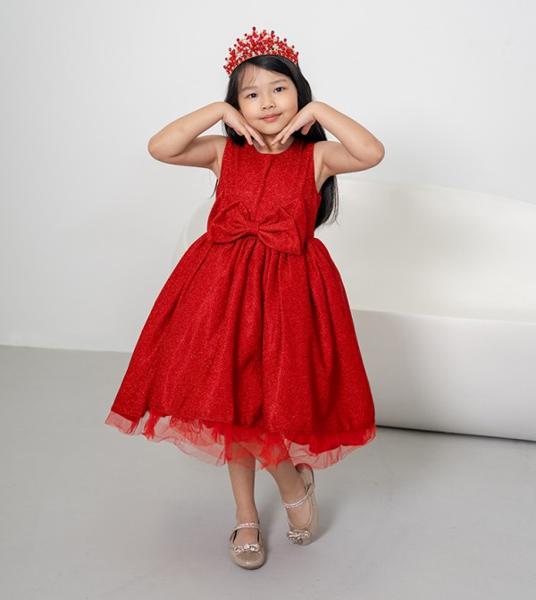 Amelly Bow Front Party Dress