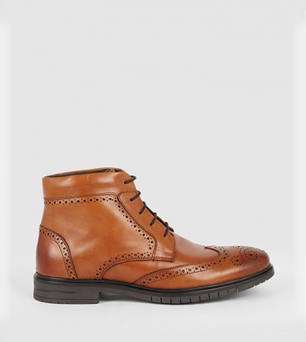 Brogue lace up boots best sale