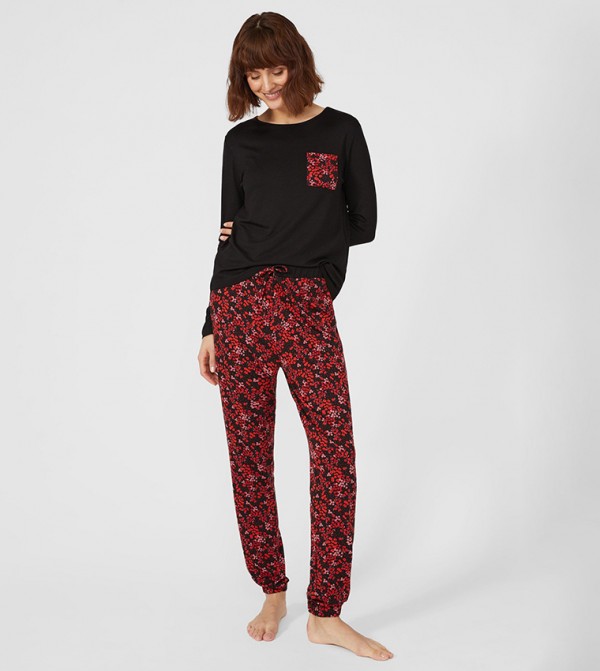 Buy Debenhams Animal Printed Jersey Cuff Pants In Multiple Colors
