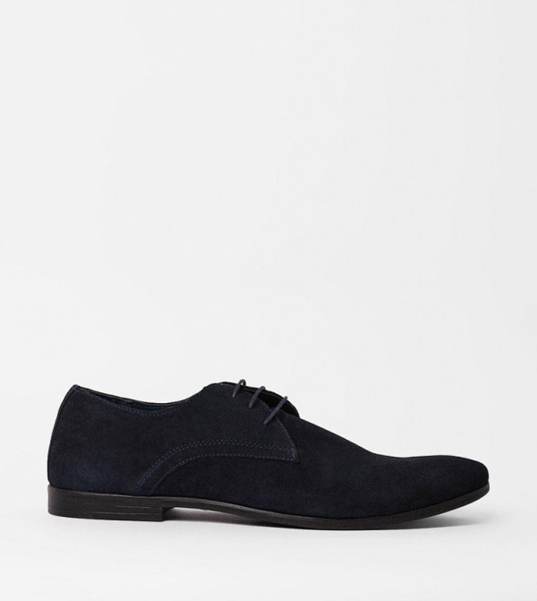 Black suede derby sales shoes
