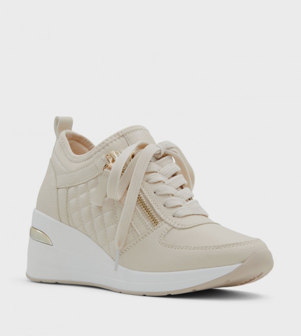 Buy Call It Spring DEDEE Lace Up Wedge Sneakers In Beige 6thStreet UAE