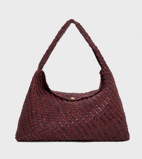 DELIBERATE Textured Shoulder Bag