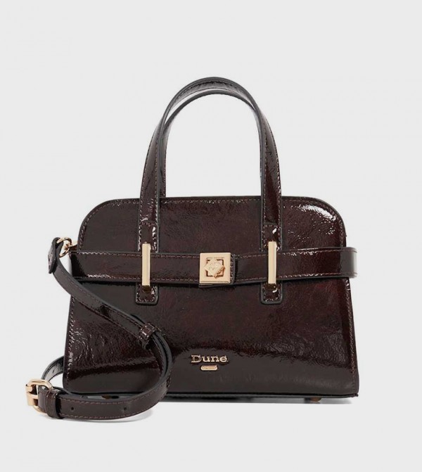 DELINEATE Textured Satchel Bag