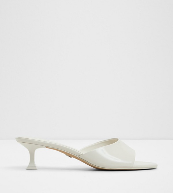 DELPHINIA Flared Heel Sandals