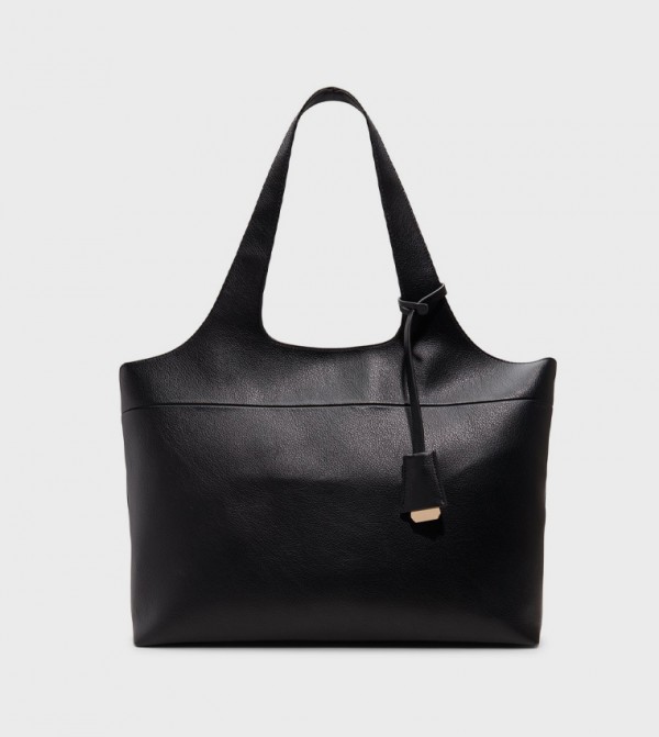 DELVINA Textured Tote Bag