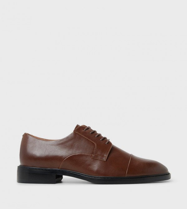 DESMARAIS Almond Toe Lace-Up Shoes