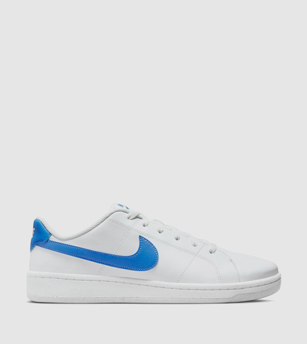 Buy Nike COURT ROYALE NN Logo Detail Sneakers In White