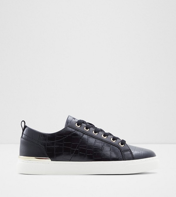 DILATHIELLE Textured Lace Up Sneakers