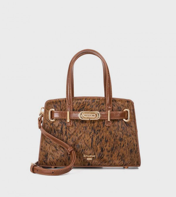 DINKYDEFINE Animal Print Satchel Bag