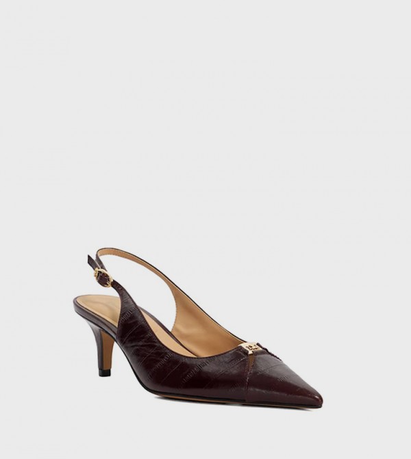 DISTINCTIVE Pointed Toe Slingback Pumps