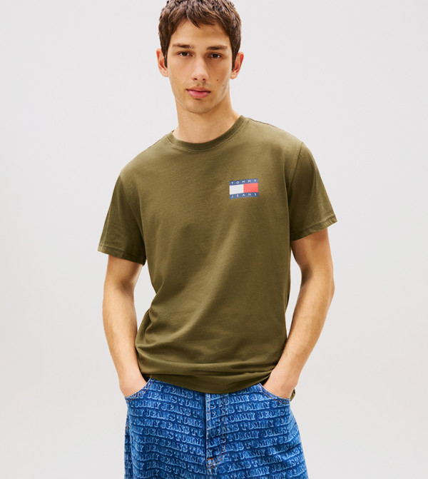 Flag Printed Slim Fit T-Shirt