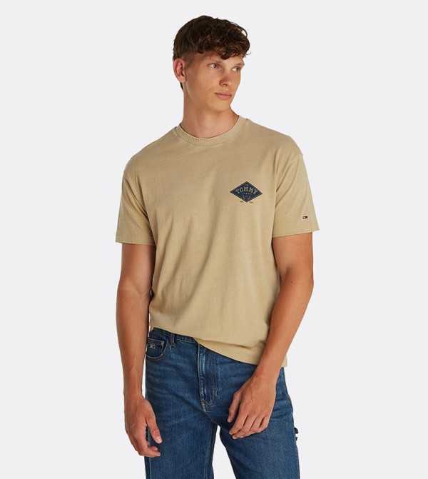 Monotype Printed Short Sleeves T-Shirt