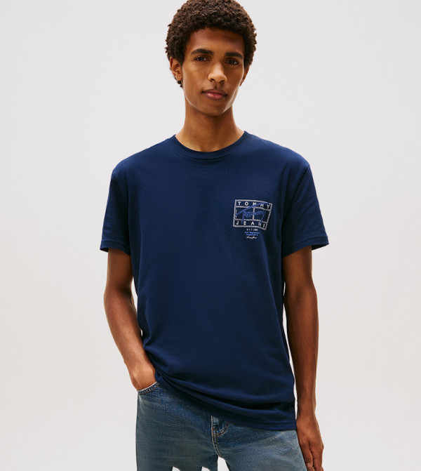 Logo Printed Crew Neck T-Shirt