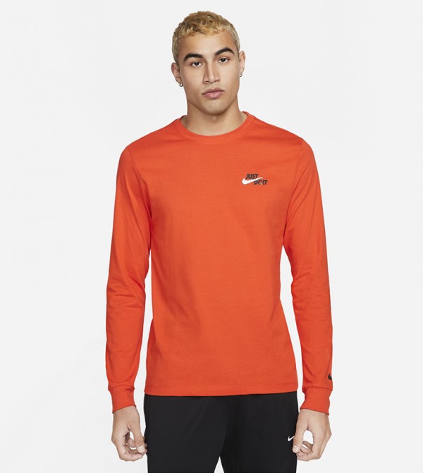 Orange shop nike top