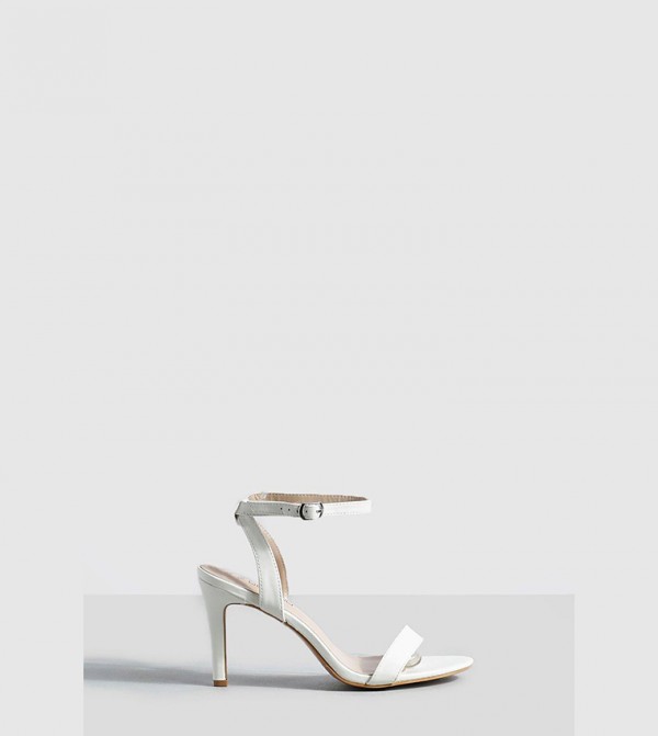 Buy Boohoo Low Barely There Heels In White 6thStreet UAE