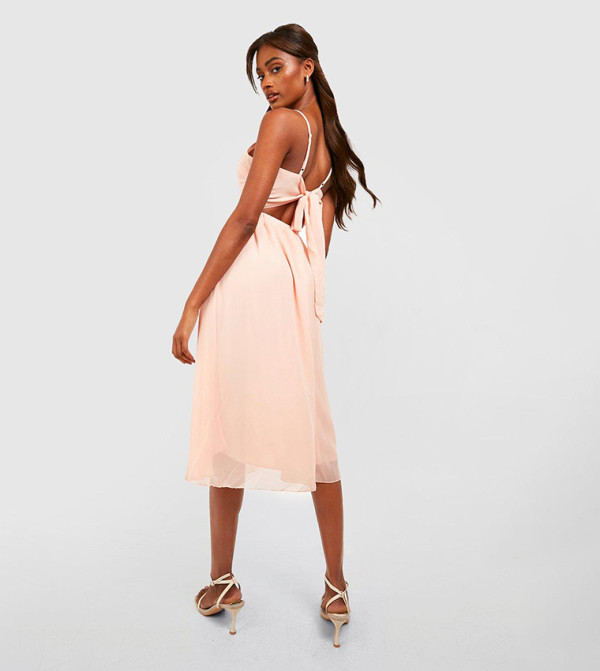 classic midi dress with sleeves Classic Elegance Midi Dress XS