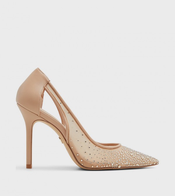EBENEZER Embellished Mesh Detail Pumps