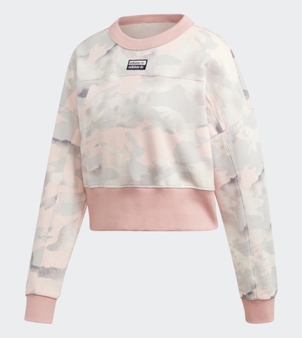 Adidas light pink sweater deals