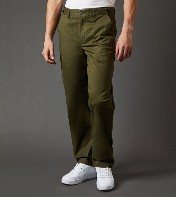 Solid Chino Trousers