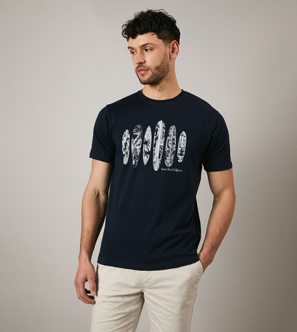 Venice Beach Surf Printed T-Shirt