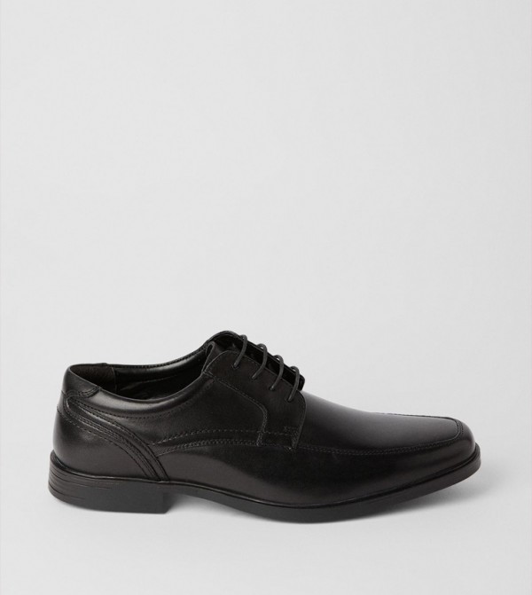 Leather Lace-Up Derby Shoes