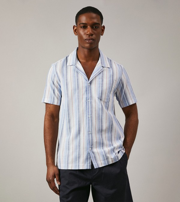 Striped Resort Short Sleeves Shirt