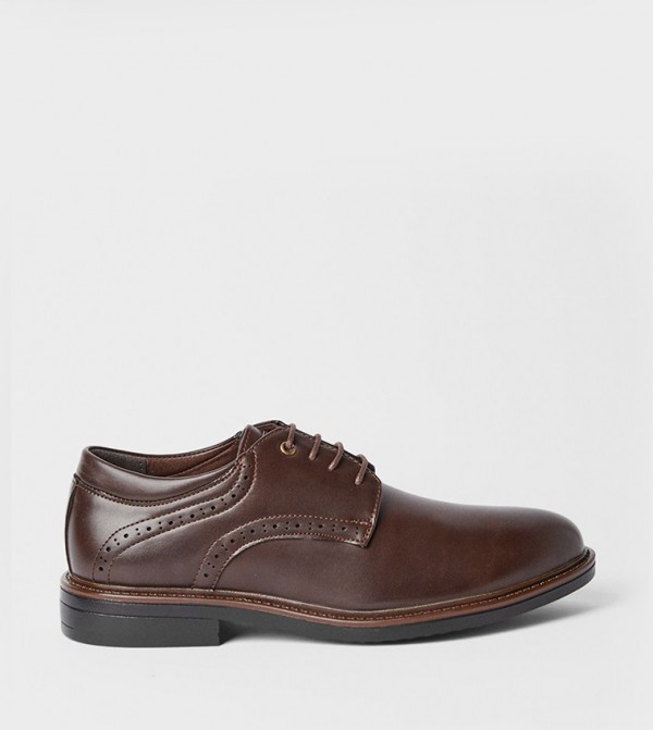 Solid Derby Shoes