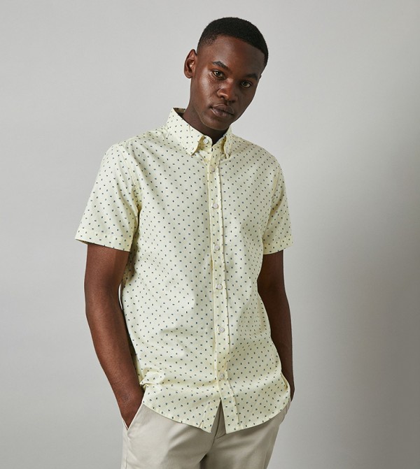Polka Dots Short Sleeves Shirt