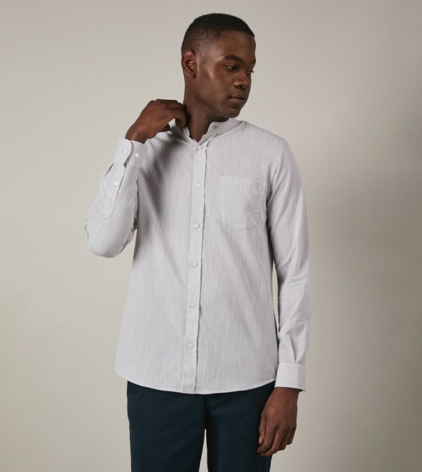 Mandarin Collar Long Sleeves Shirt