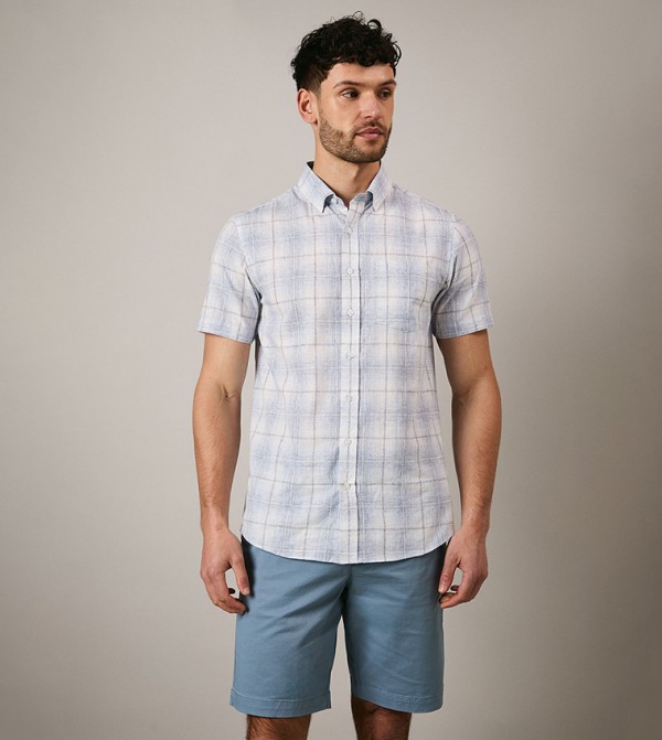 Checkered Short Sleeves Shirt