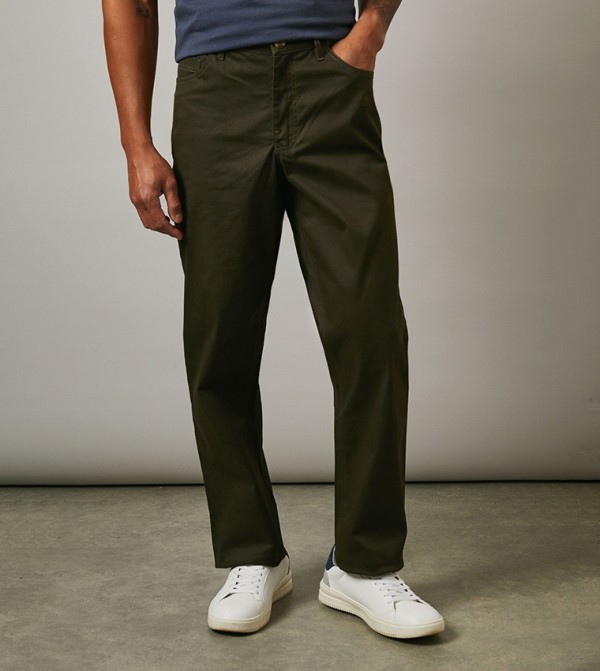 Pindot Effect Premium Stretch Smart Chinos