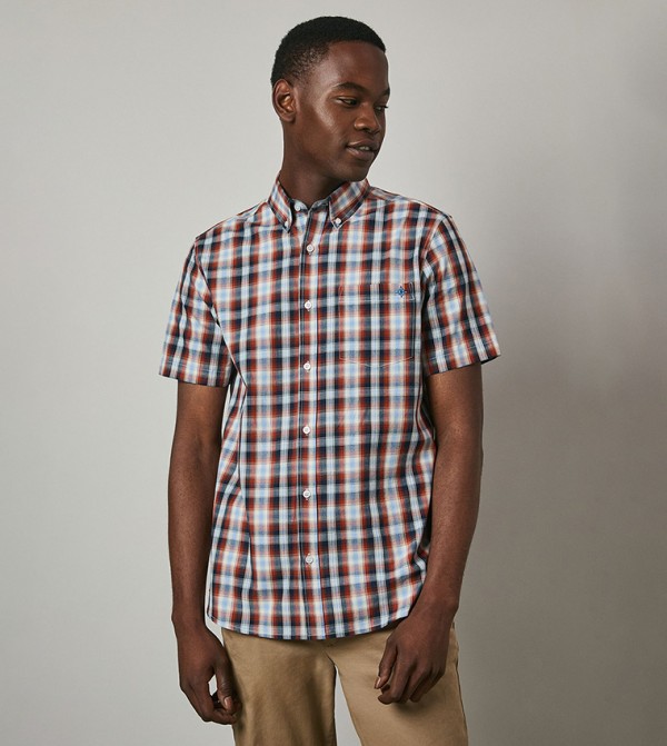 Classic Checkered Short Sleeves Shirt