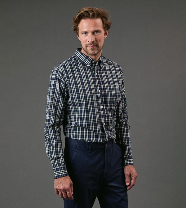 Check Long Sleeves Casual Shirt