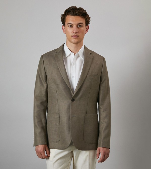 Patch Pocket Long Sleeves Blazer
