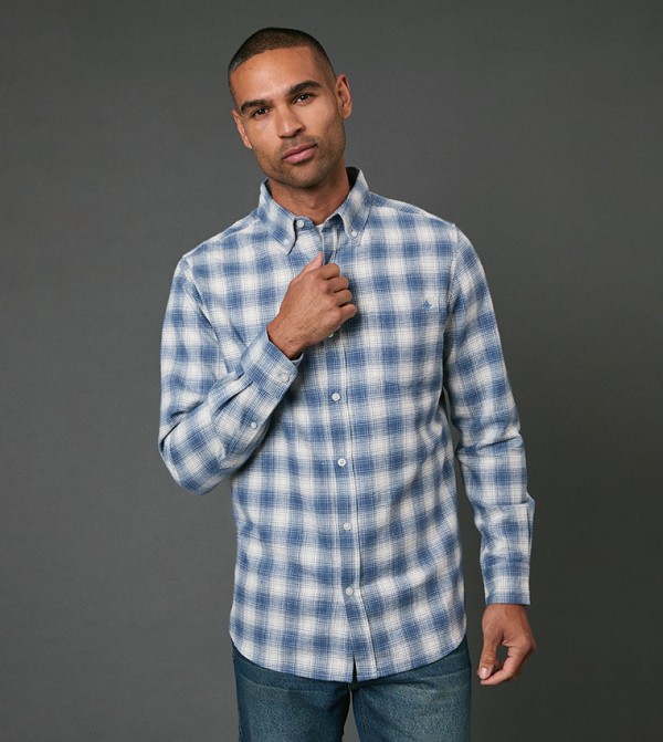 Glen Checkered Long Sleeves Shirt