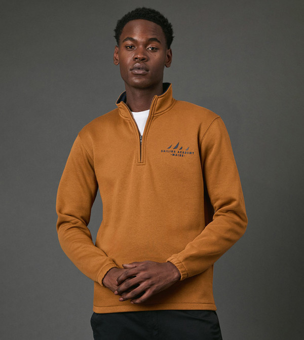 Sailing Academy Half-Zip Sweater