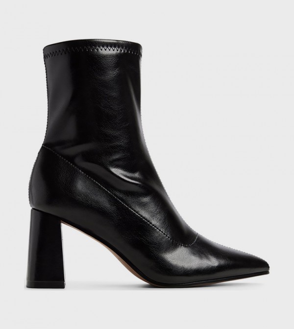 ELARAA Block Heel Ankle Boots